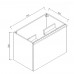 Vanity Fluted 750
